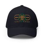 Signature Embroidered Gold Logo Lion Overlay Structured Twill Hat