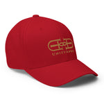 Signature Embroidered Gold Logo Structured Baseball Hat