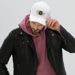 Signature Embroidered Gold Logo Lion Overlay Structured Twill Hat