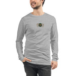 Signature Embroidered Gold Logo Lion Overlay Long Sleeve Tee