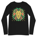 Lion Gold Logo Motif Long Sleeve Print Tee