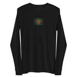 Embroidered Lion and Gold Text Long Sleeve Tee