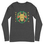 Lion and Gold Text Print Long Sleeve Tee