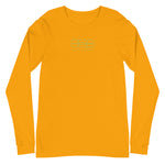 Signature Gold Logo Print Long Sleeve Tee