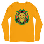 Lion Gold Logo Motif Long Sleeve Print Tee