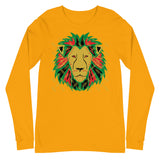 Lion Gold Logo Motif Long Sleeve Print Tee