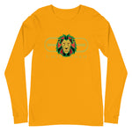 Signature Gold Logo Lion Overlay Print Long Sleeve Tee