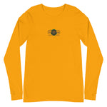 Signature Embroidered Gold Logo Lion Overlay Long Sleeve Tee