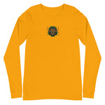 Embroidered Lion and Gold Text Long Sleeve Tee