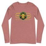 Signature Gold Logo Lion Overlay Print Long Sleeve Tee