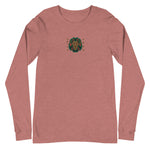 Embroidered Lion and Gold Text Long Sleeve Tee