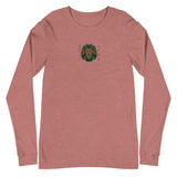 Embroidered Lion and Gold Text Long Sleeve Tee