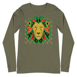 Lion Gold Logo Motif Long Sleeve Print Tee