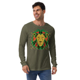 Lion Gold Logo Motif Long Sleeve Print Tee