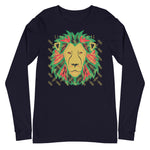 Lion Gold Logo Motif Long Sleeve Print Tee