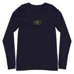 Signature Embroidered Gold Logo Lion Overlay Long Sleeve Tee