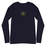 Embroidered Lion and Gold Text Long Sleeve Tee