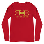 Signature Gold Logo Large Print Long Sleeve Tee