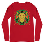 Lion Gold Logo Motif Long Sleeve Print Tee