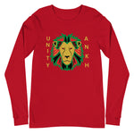 Lion and Gold Text Print Long Sleeve Tee