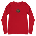 Embroidered Lion and Gold Text Long Sleeve Tee