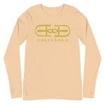 Signature Gold Logo Large Print Long Sleeve Tee