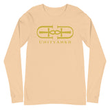 Signature Gold Logo Large Print Long Sleeve Tee