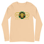 Signature Gold Logo Lion Overlay Print Long Sleeve Tee