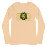 Signature Gold Logo Lion Overlay Print Long Sleeve Tee