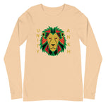 Lion and Gold Text Print Long Sleeve Tee