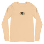 Signature Embroidered Gold Logo Lion Overlay Long Sleeve Tee