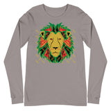 Lion Gold Logo Motif Long Sleeve Print Tee