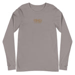 Signature Embroidered Gold Logo Long Sleeve Tee