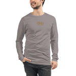 Signature Embroidered Gold Logo Long Sleeve Tee