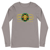 Signature Gold Logo Lion Overlay Print Long Sleeve Tee