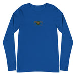 Signature Embroidered Gold Logo Lion Overlay Long Sleeve Tee