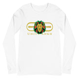 Signature Gold Logo Lion Overlay Print Long Sleeve Tee