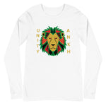 Lion and Gold Text Print Long Sleeve Tee