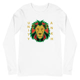 Lion and Gold Text Print Long Sleeve Tee