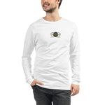 Signature Embroidered Gold Logo Lion Overlay Long Sleeve Tee