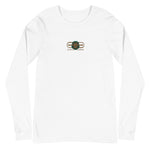 Signature Embroidered Gold Logo Lion Overlay Long Sleeve Tee