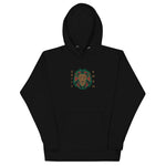 Embroidered Lion and Text Hoodie