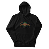 Signature Embroidered Gold Logo Lion Overlay Fitted Hoodie