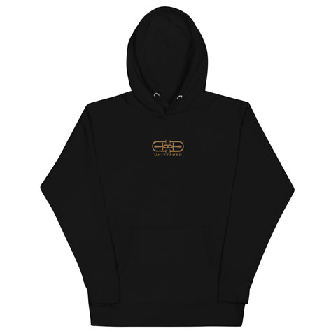 Signature Embroidered Gold Logo Hoodie