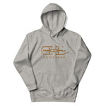 Signature Embroidered Large Gold Logo Hoodie