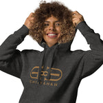 Signature Embroidered Large Gold Logo Hoodie