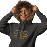 Signature Embroidered Large Gold Logo Hoodie