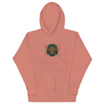 Embroidered Lion and Text Hoodie