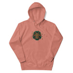 Embroidered Lion and Text Hoodie