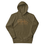 Signature Embroidered Large Gold Logo Hoodie